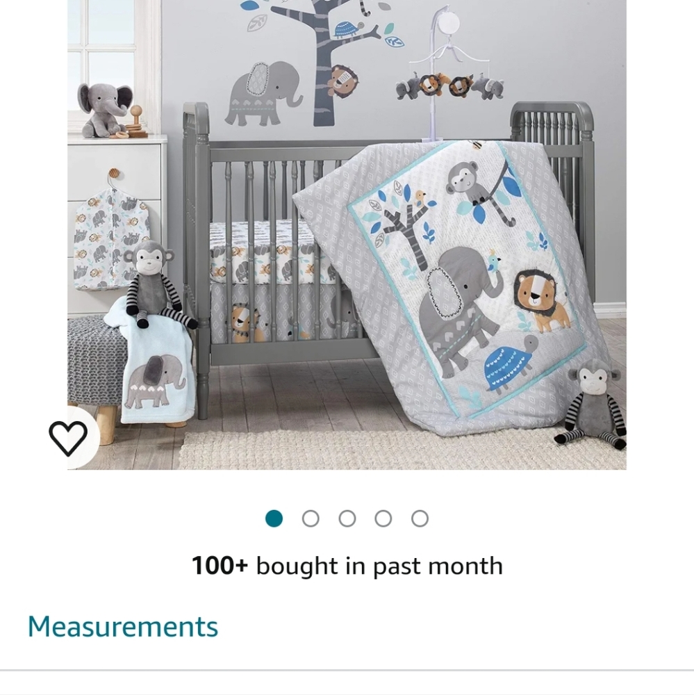 3-Piece Crib Bedding Set